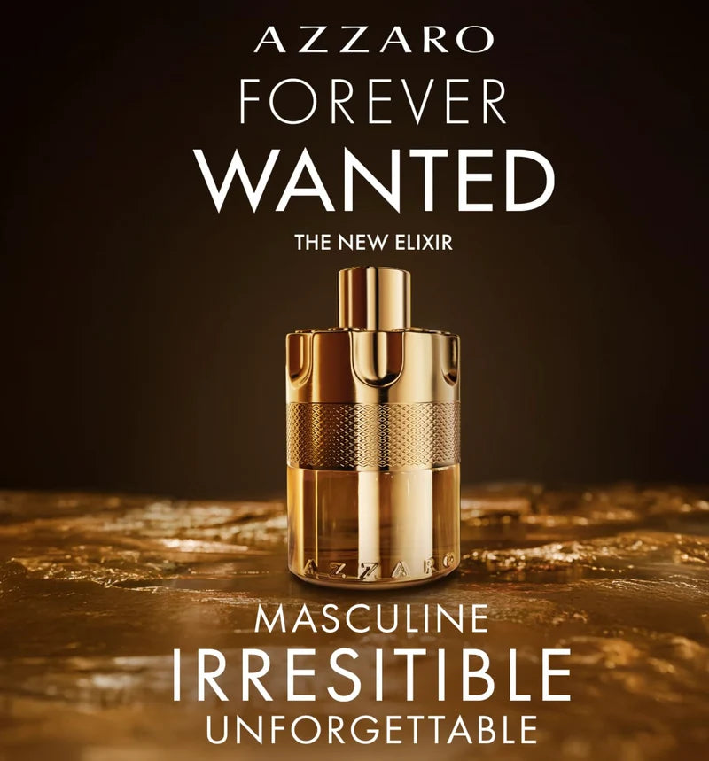 Azzaro - Forever Wanted Elixir - Mens Cologne - With Notes of Raspberry, Cardamom, and Leather Accord , 3.38 FL