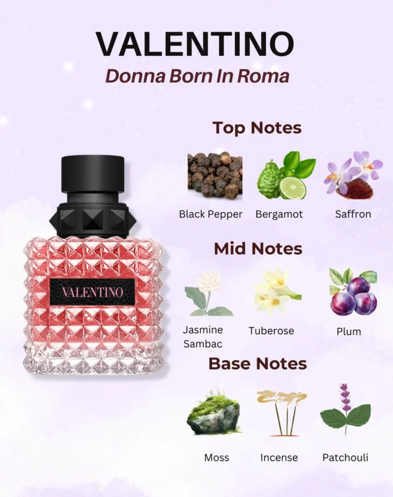 Valentino Donna Born In Roma Intense Eau de Parfum Spray for Women, 3.4 Ounce